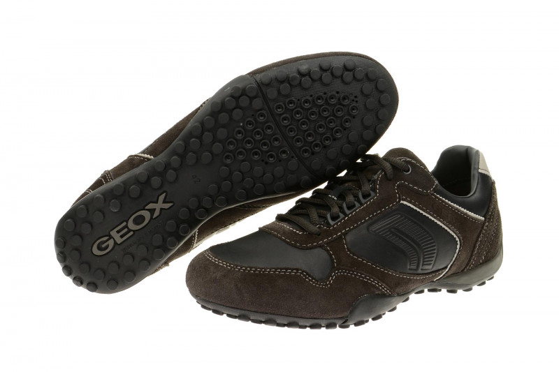 Geox Snake Schuhe schwarz grau U3407Q