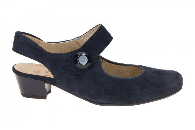 ARA Catania Sling Pumps dunkelblau Velour 12-63613