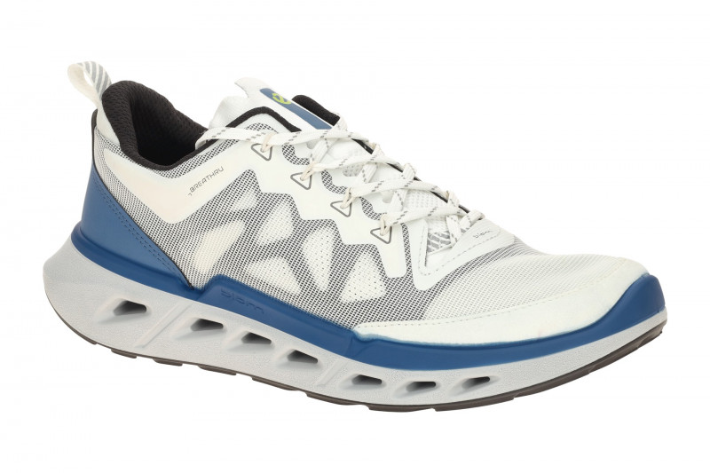 ecco Biom 720 Sneaker Heren Schuhe weiß blau Mesh 850314