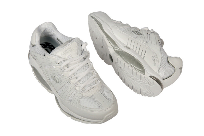 Skechers Shape ups Schuhe 12340/WSL weiß silber