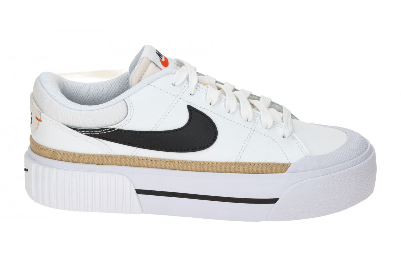 NIKE Court Legacy Lift Sneaker weiß schwarz Damen Plateau
