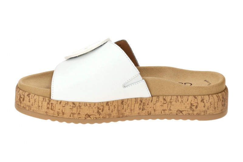 Gabor Plateau Pantolette weiß 63.760.21