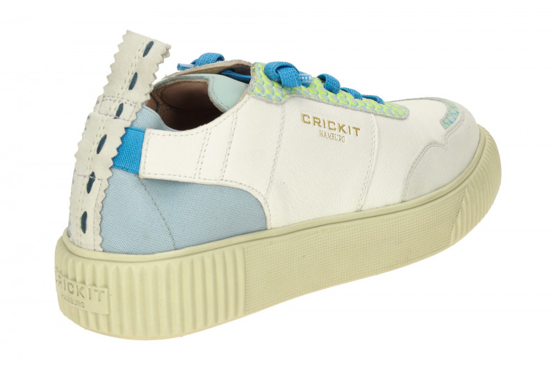 CRICKIT Oakli Stretch Sneaker weiß blau 3D Effekt