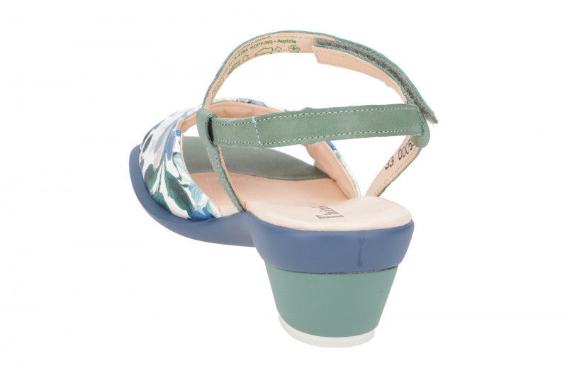 Think Zaza Sandalette grün weiß Blumen 596
