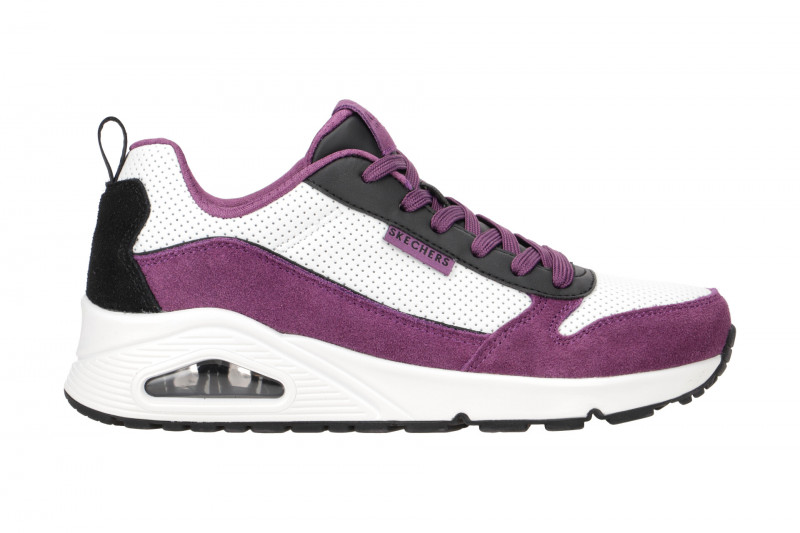 Skechers Uno Schuhe weiß lila Damen Sneakers 177105
