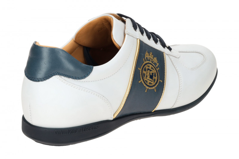 Galizio Torresi Sneakers Schuhe weiß blau gold 310300