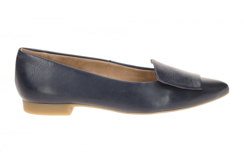 Paul Green Ballerinas blau ocean Leder-Kappe 3792