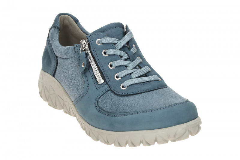 Waldläufer Havy Soft Schuhe blau denim H-Weite OrthoTritt H89001