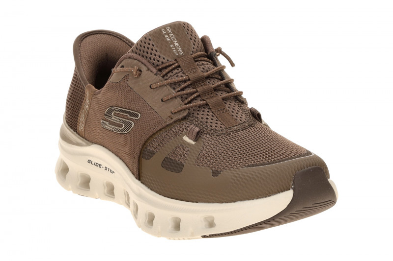 Skechers Glide Step Schuhe braun Damen SLIP INS 150438