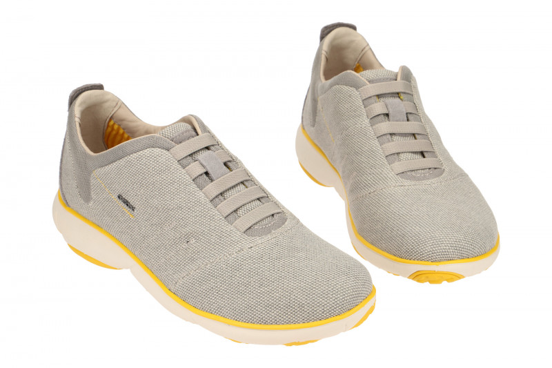 Geox Nebula Schuhe grau Sohle weiß gelb