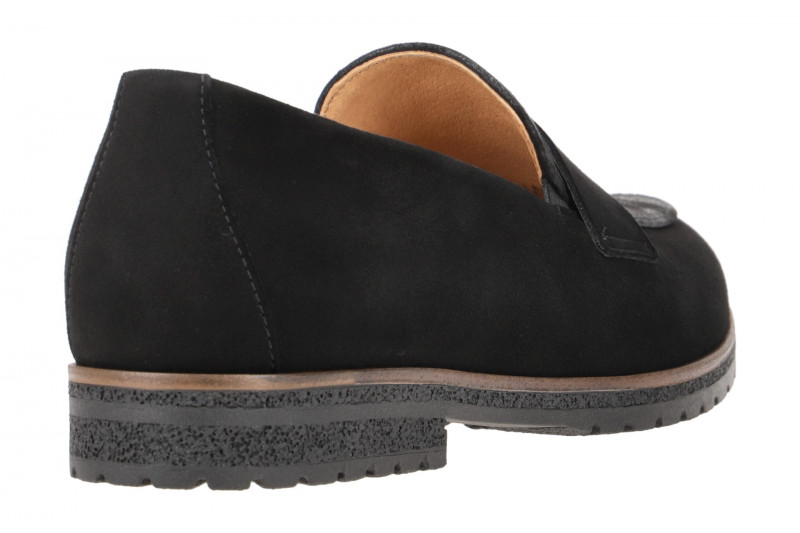 Gabor Schuhe Slipper schwarz Velour G-Weite 32.042.67