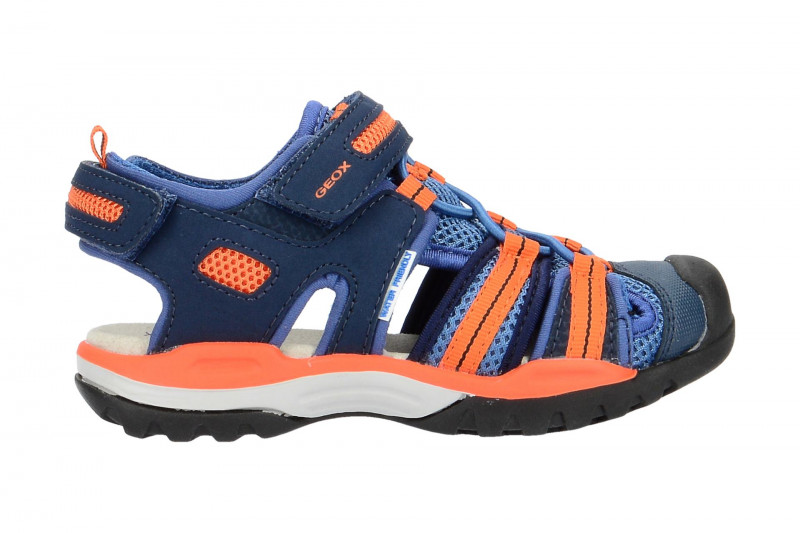 Geox Kinder Sandale blau orange Wassertauglich