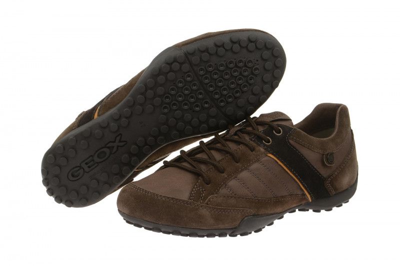 Geox Respira Snake B Sneakers in braun + dunkelbraun