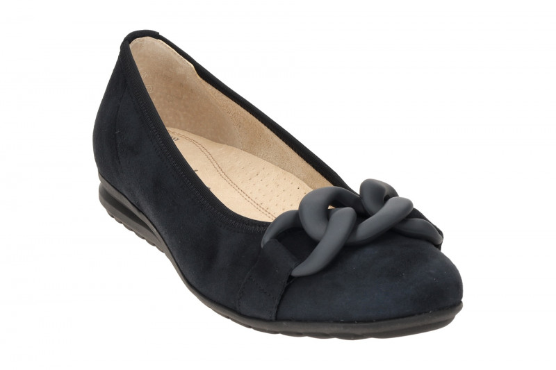 Gabor comfort Ballerina blau Velour 82.625.36