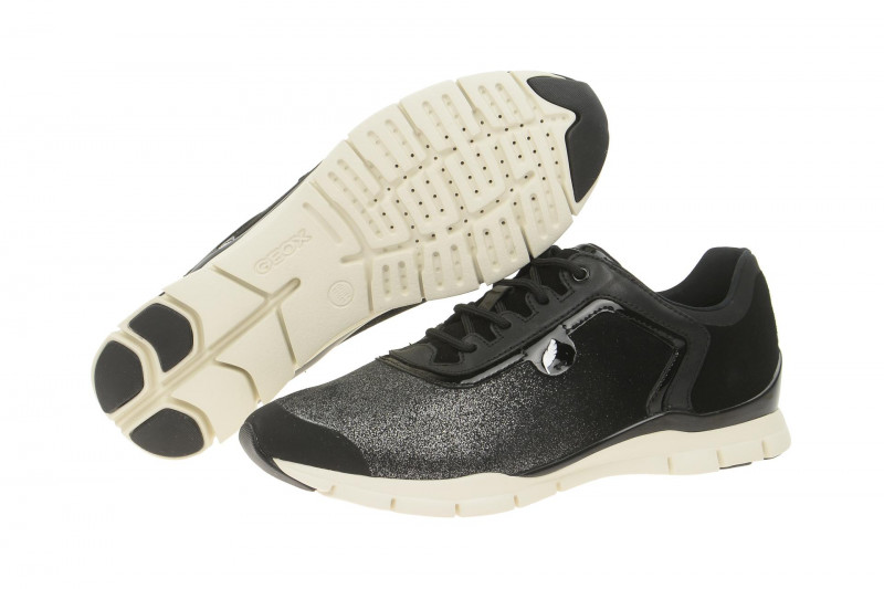 Geox Sukie Schuhe schwarz Glitter D62F2B