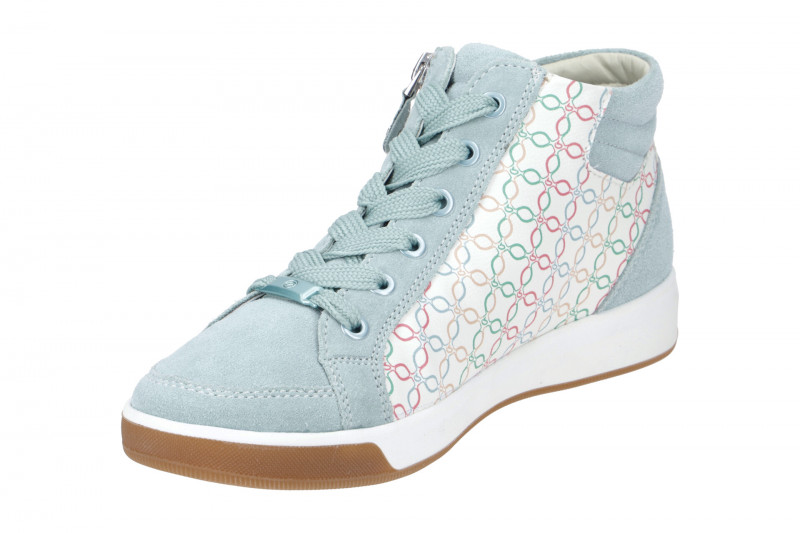ARA Rom Schuhe Sneaker blau aqua multi 12-44499