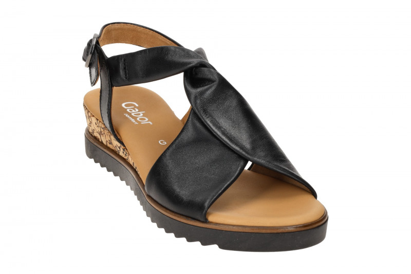 Gabor Genua Sandale schwarz Nappa 82.751.27