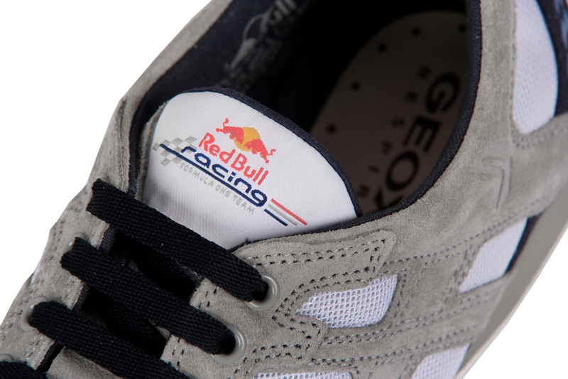 Geox Snake Red Bull Schuhe grau weiß