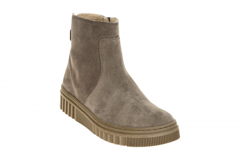 Gabor Stiefelette grau taupe Zip Boots Velour 8008.02.006