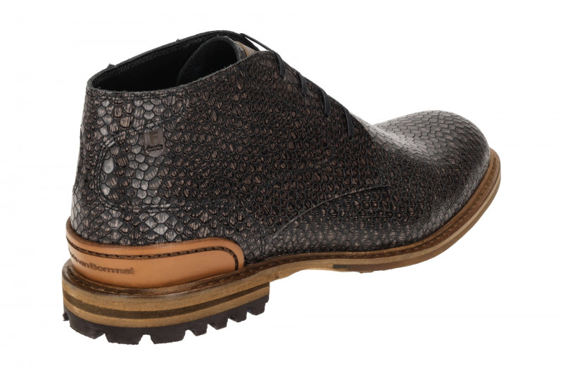 Floris van Bommel Crepi Schuhe braun Schlange 50141