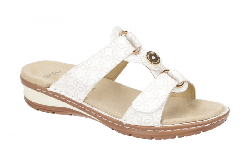 ara Hawaii Pantolette weiß sand Klett 12-27270