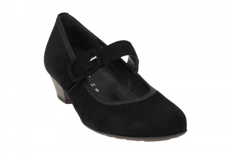 Gabor Malta Pumps schwarz matt H-Weite Velour