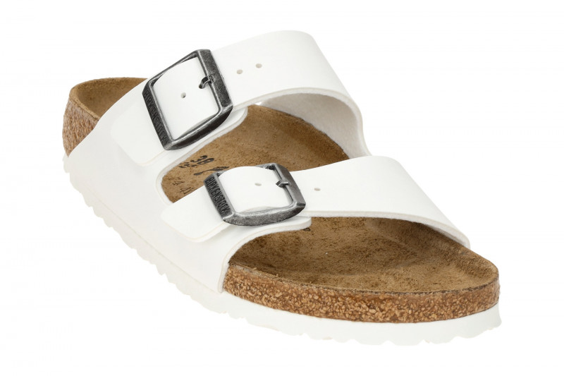 Birkenstock Arizona Pantolette weiß Normal-Weit UNISEX 552681