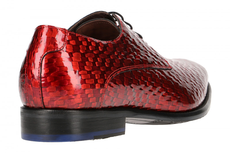 Floris van Bommel Schuhe rot Lack 18123