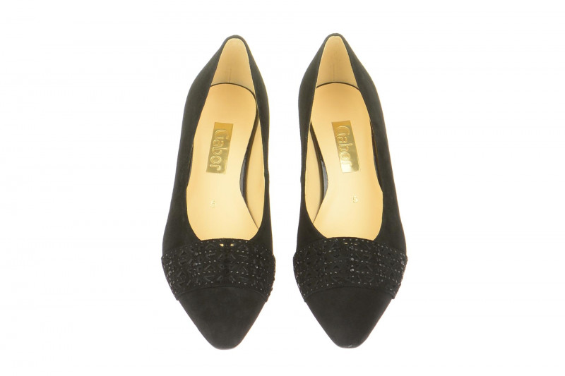 Gabor Pumps schwarz Samt 65.136.17