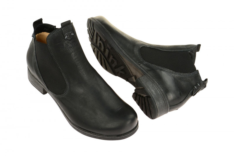 Think Denk Chelsea Stiefeletten schwarz capra