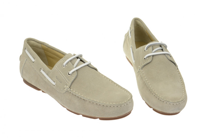 Geox Lux Schuhe grau Mokassin - U2298B