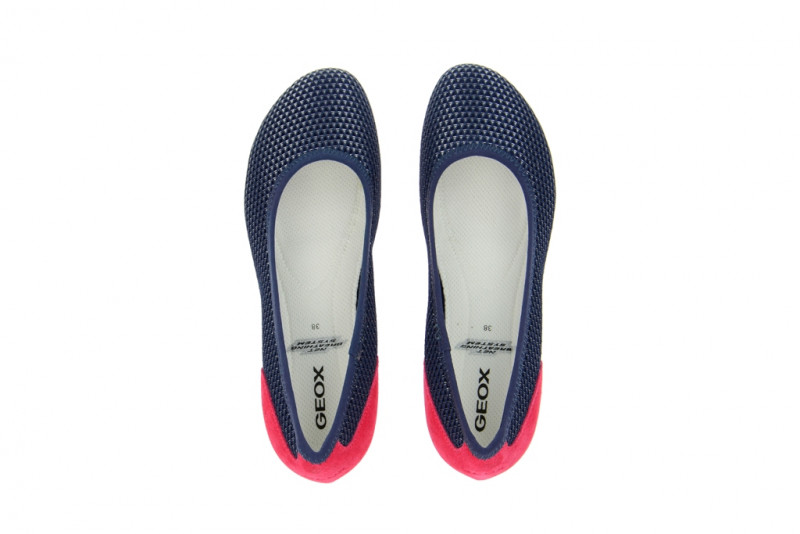 Geox Xense Ballerina blau navy pink
