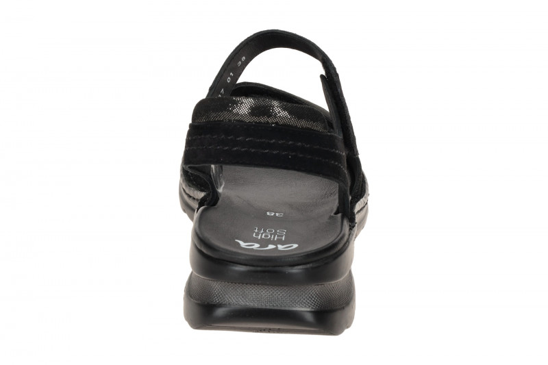 ara Tampa Sandale schwarz Glitzer gepunktet 12-47207