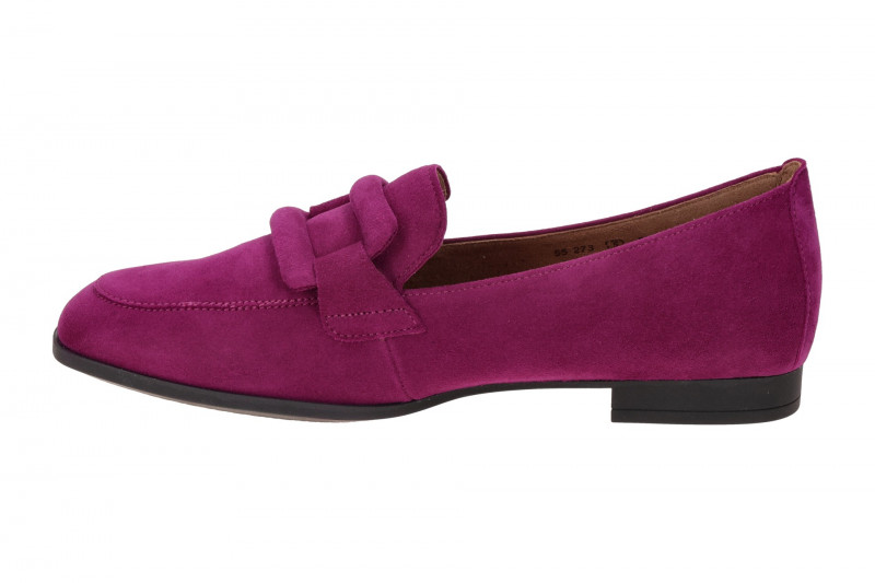 Gabor Schuhe Slipper pink violett Loafer Velour 55.273.10
