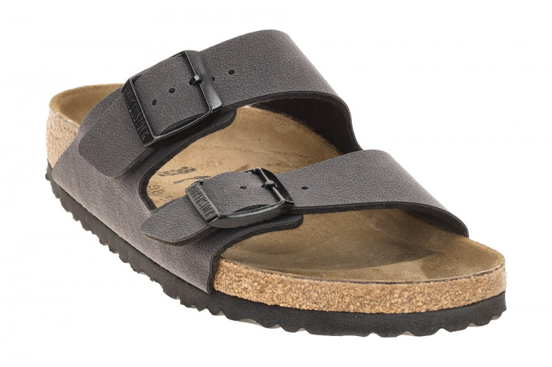 Birkenstock Arizona Pantolette dunkelgrau SCHMAL 1032023