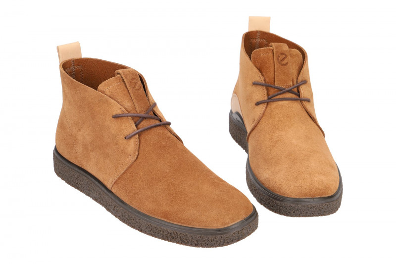 Ecco CrepeTray Herren Stiefelette hell-braun