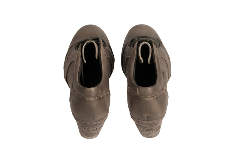 Pikolinos 839-8666F Schnür- Pumps kahki grau