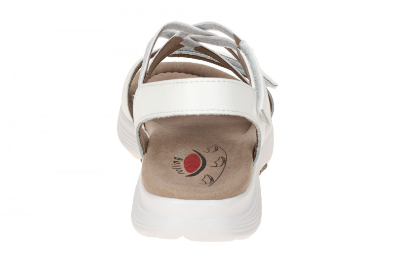 Gabor RollingSoft Sandale weiß silber 66.813.50