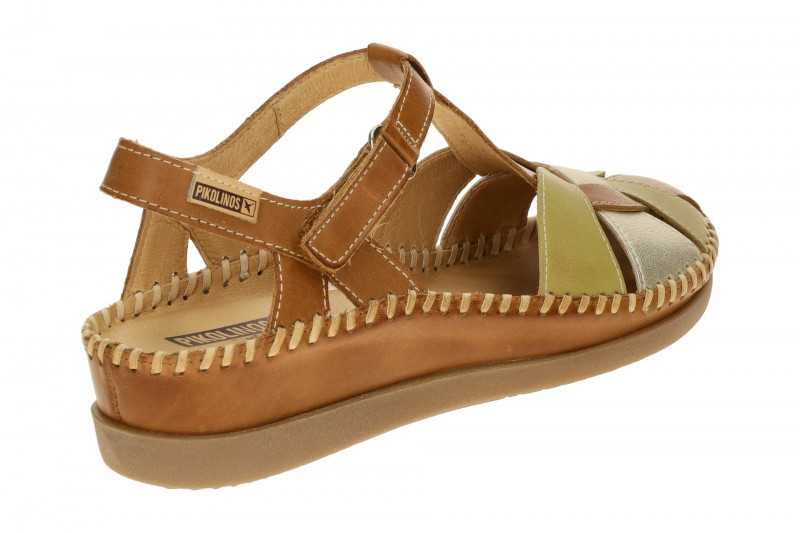 Pikolinos Cadaques T-Steg Sandale braun grün W8K-0847C1