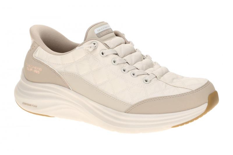 Skechers Contour Foam Schuhe beige Damen Slip-Ins Sneaker