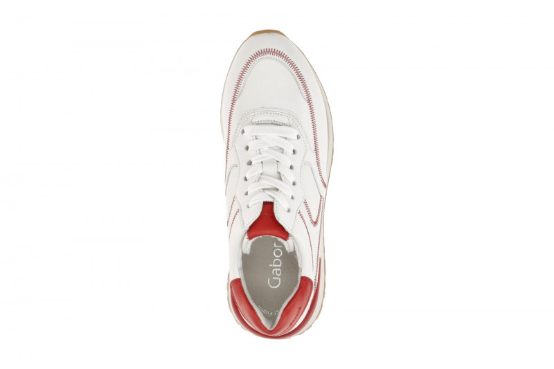 Gabor Schuhe Sneakers weiß rot 63.491.25