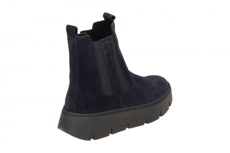 Gabor Stiefelette blau Chunky Boots Velour 53.743.16