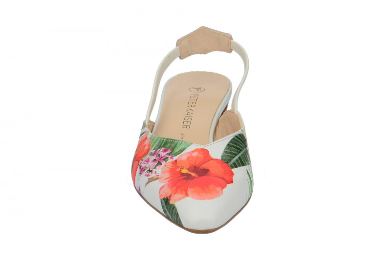 Peter Kaiser Sling Pumps Carsta weiß tropica 22177/980