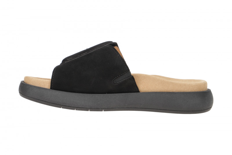 Gabor Plateau Pantolette schwarz Velour 83.751.17