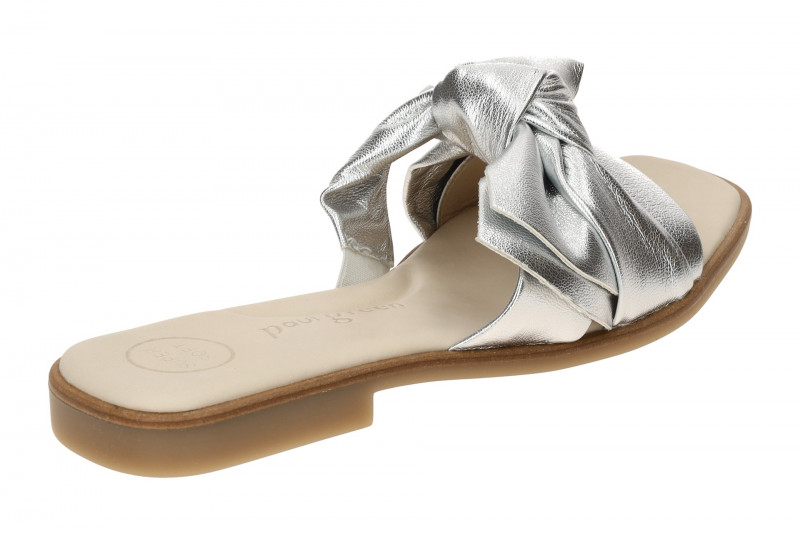 Paul Green Pantolette silber grau metallic 6132