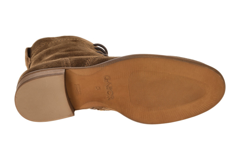 Gabor Stiefelette braun whisky Velour 8035.01.003
