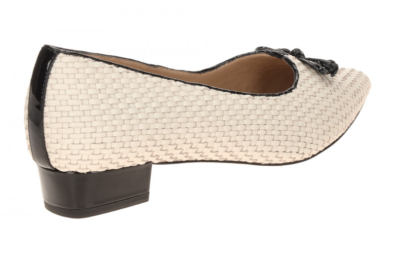 Peter Kaiser Pumps weiß offwhite Nappa Flecht 72471