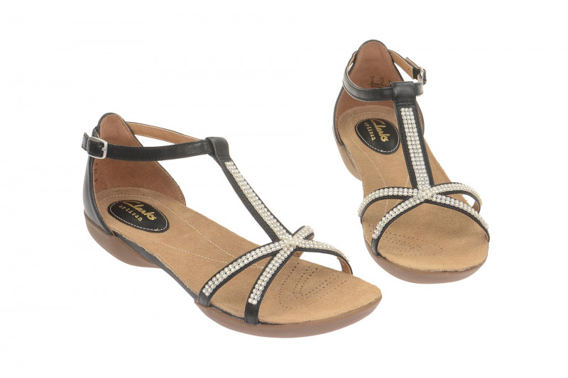 Clarks Raffi Star Sandale schwarz