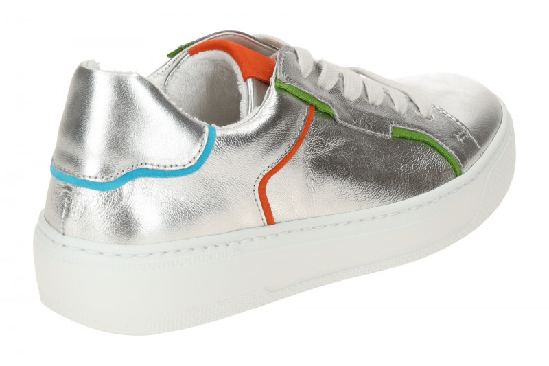 Gabor Schuhe silber metallic Damen Sneakers 63.210.61