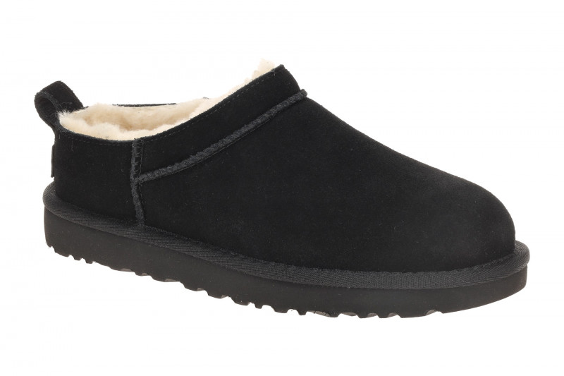 UGG Classic Micro Boots Slipper schwarz Warmfutter